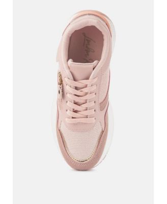 Womens Juliette Chain Detailing Lace Up Sneakers