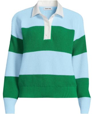 Women's Drifter Rugby with Woven Collar Sweater