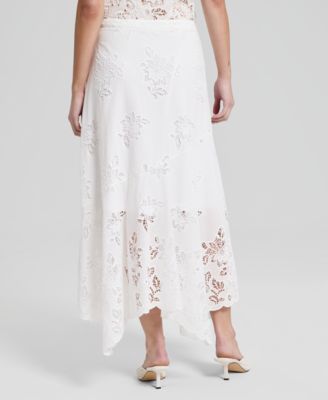 Women's Embroidered Handkerchief-Hem Maxi Skirt, Macy's Exclusive