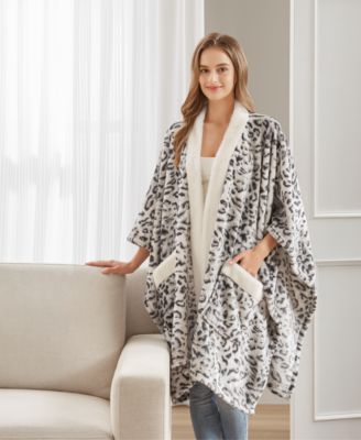 Cozy Plush Printed Wrap, 50" x 70", Exclusively at Macy’s