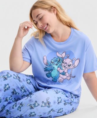 Trendy Plus Size Stitch & Angel Graphic T-Shirt