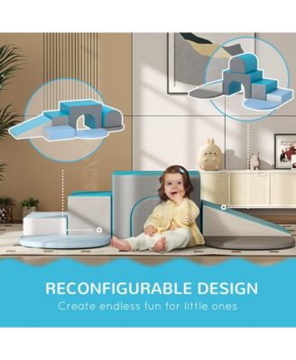 7-Piece Kids Crawl and Climb Activity Play Set, Contemporary