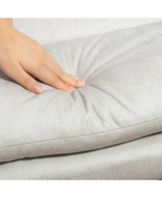 Microfibre Massage Office Chair with Heat, Reclining, Light