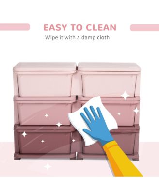 29.5&amp;#x22; 3 Tier Kids Storage Unit Dresser Tower