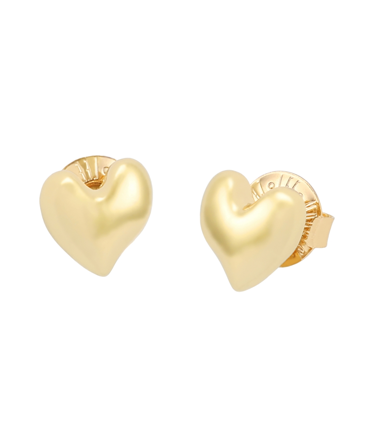 Robert Lee Morris Soho Gold Heart Stud Earrings