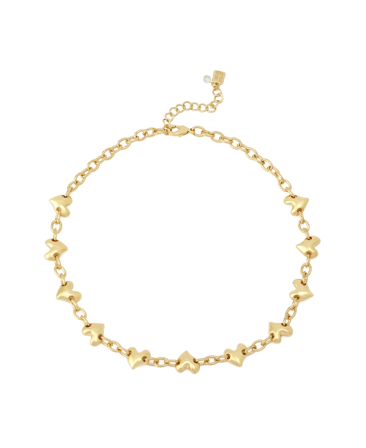 Robert Lee Morris Soho Gold Heart Charm Collar Necklace
