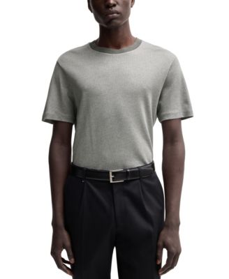 Hugo Boss - Men's Structured Cotton Regular-Fit T-Shirt