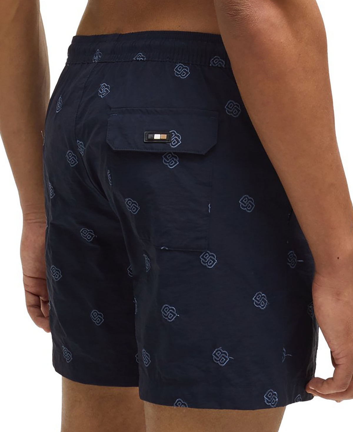 Boss by Hugo Men's Double B Monogram Quick-Dry Swim Shorts