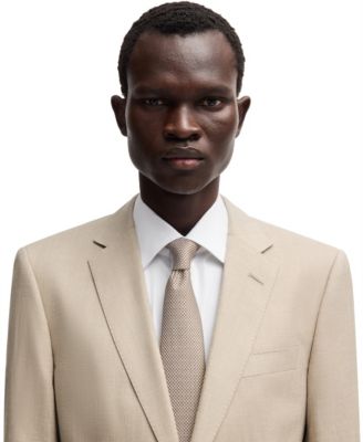 Hugo Boss Men's Micro-Patterned Linen Blend Slim-Fit Suit Macy's - Main Image