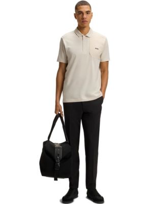 Men's Hopsack Panelling Paddy Polo Shirt