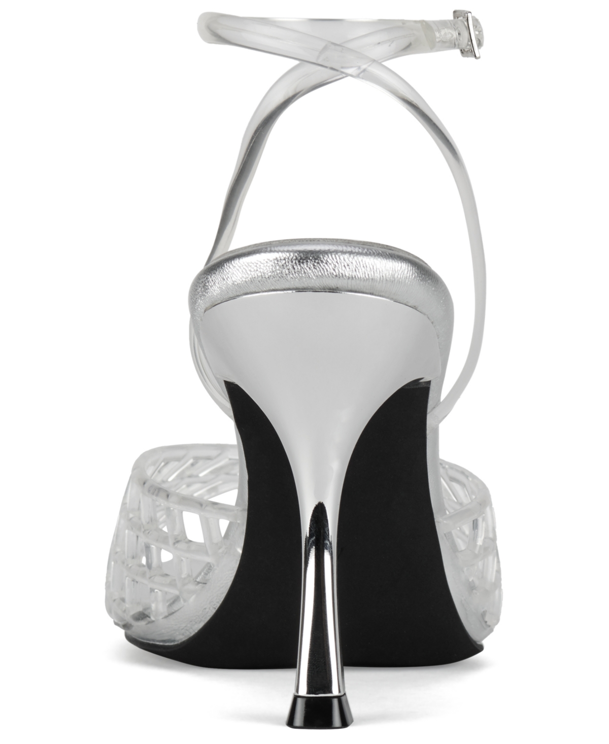 Jeffrey Campbell Women's Lattix Caged Jelly Mid-Heel Dress Sandals