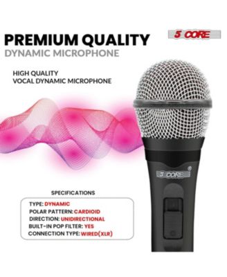 Microphone For Singing Karaoke Mic XLR Dynamic Mic Cardioid Unidirectional Microfono - 2PCS