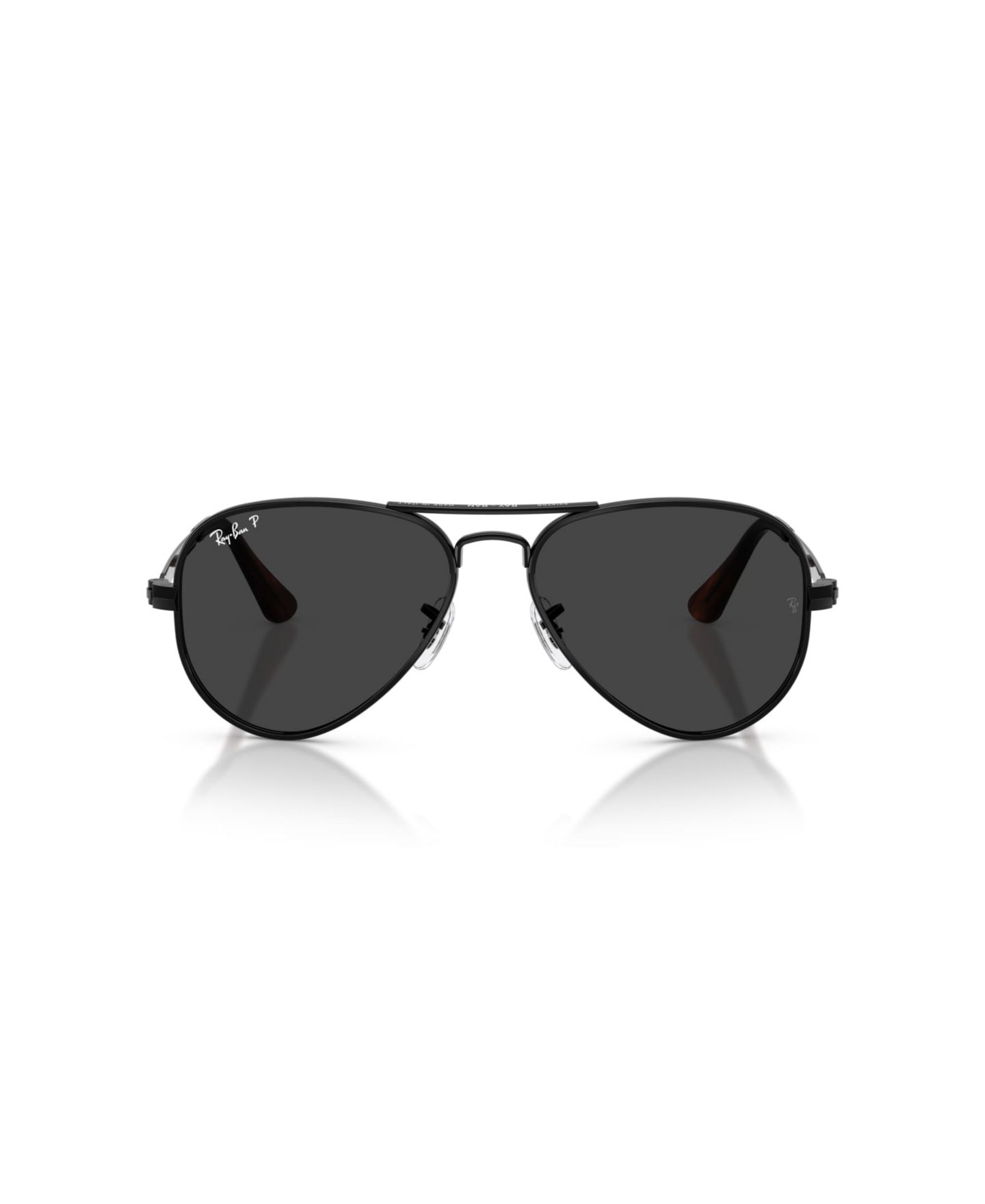 Солнцезащитные очки Ray-Ban Unisex Polarized Sunglasses, Aviator Max RB3925, цвет: Чёрный — фото 6