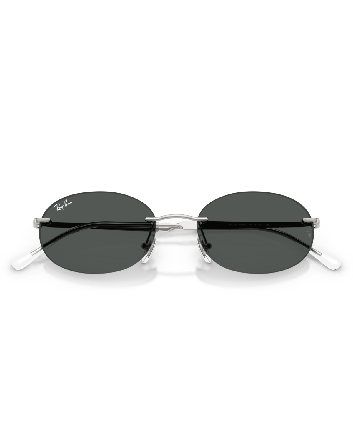Ray Ban Unisex Oval Sunglasses, Rb3767 In Silver