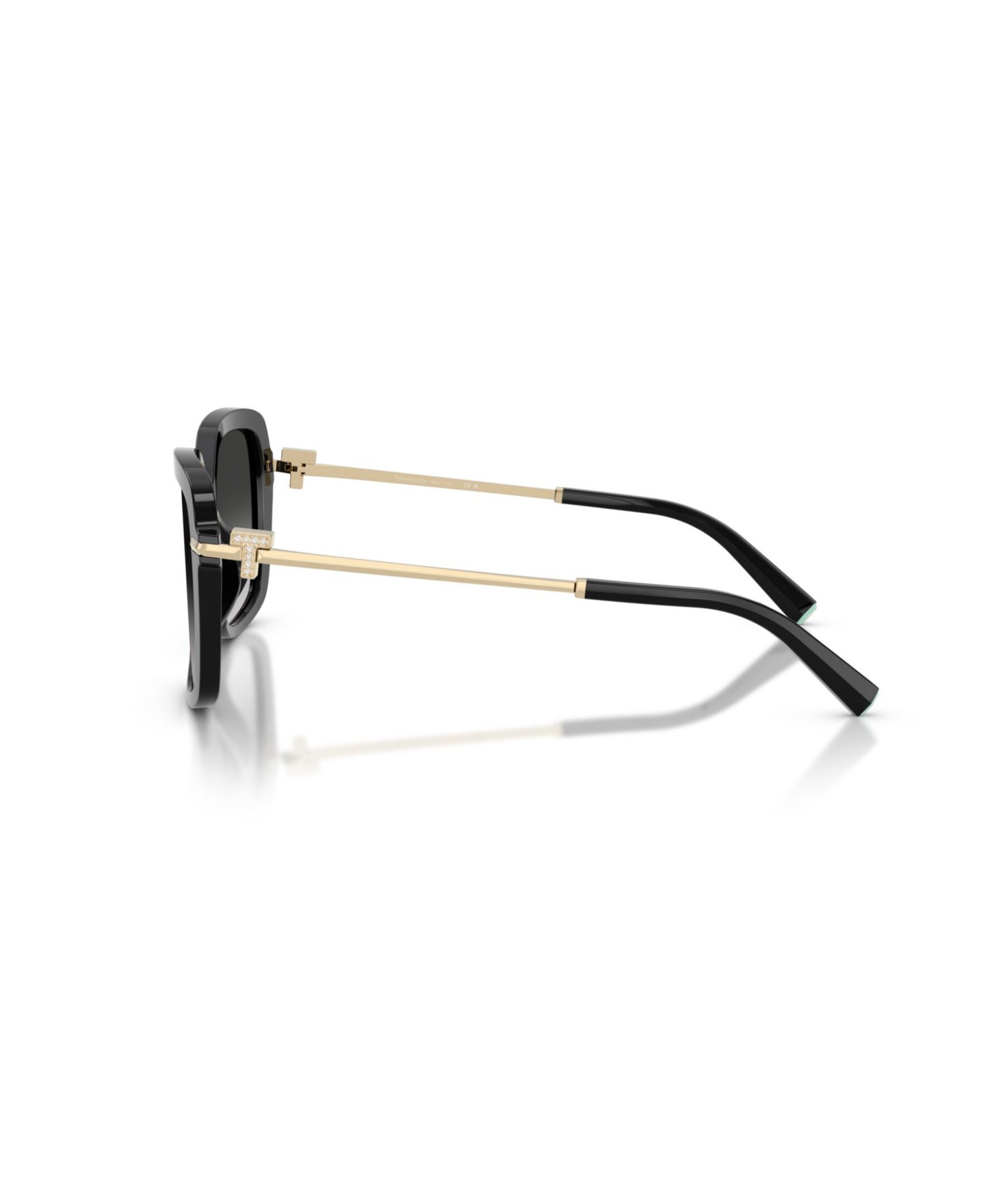 Женские солнцезащитные очки Tiffany & Co. Square Sunglasses, TF4252B, цвет: Чёрный / Серый — фото 4