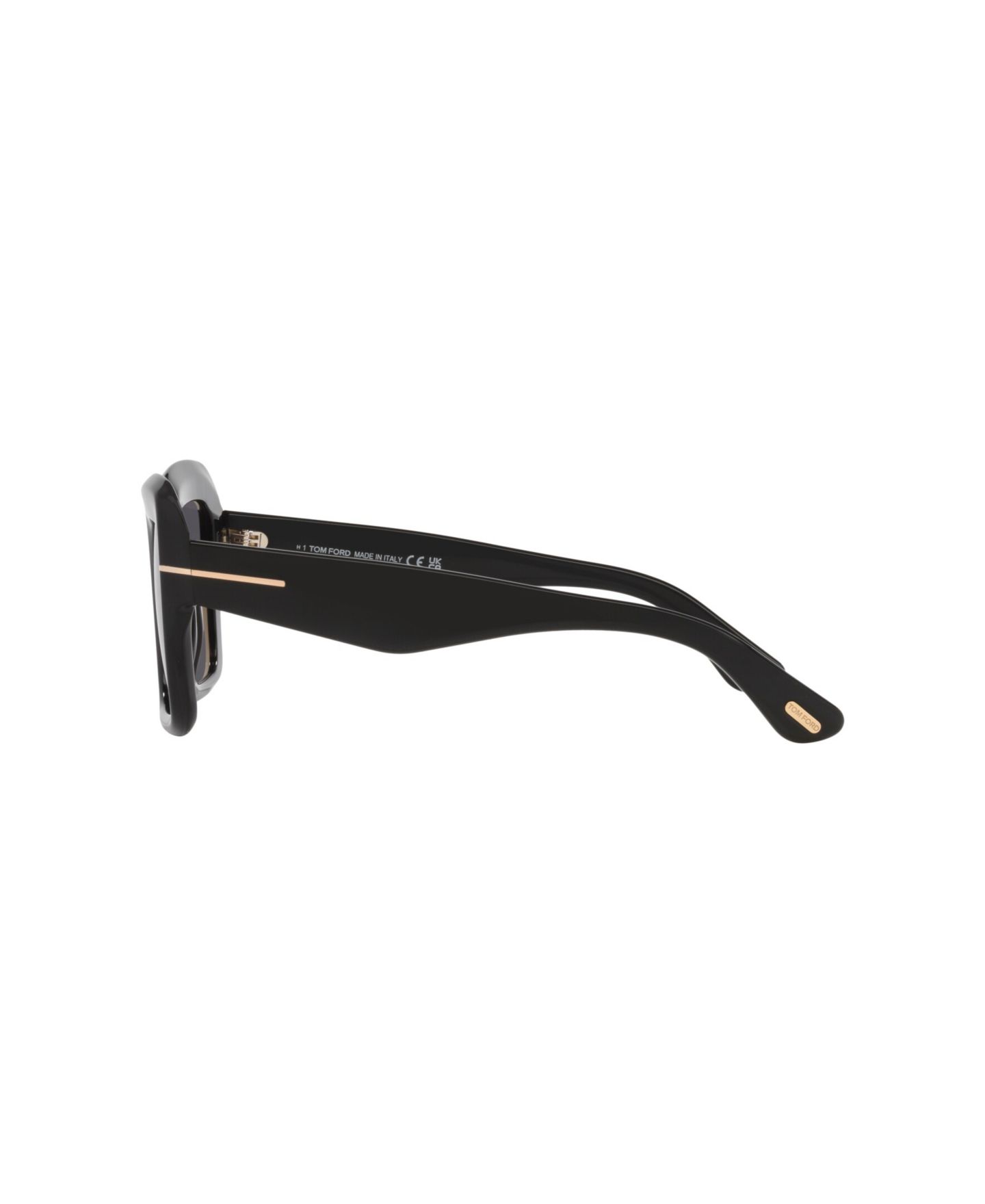 Женские солнцезащитные очки Tom Ford Square Sunglasses, Esme TR TR001880, цвет: Чёрный / Серый — фото 3