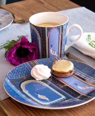 Sara Miller India Cake Plates, Set of 4