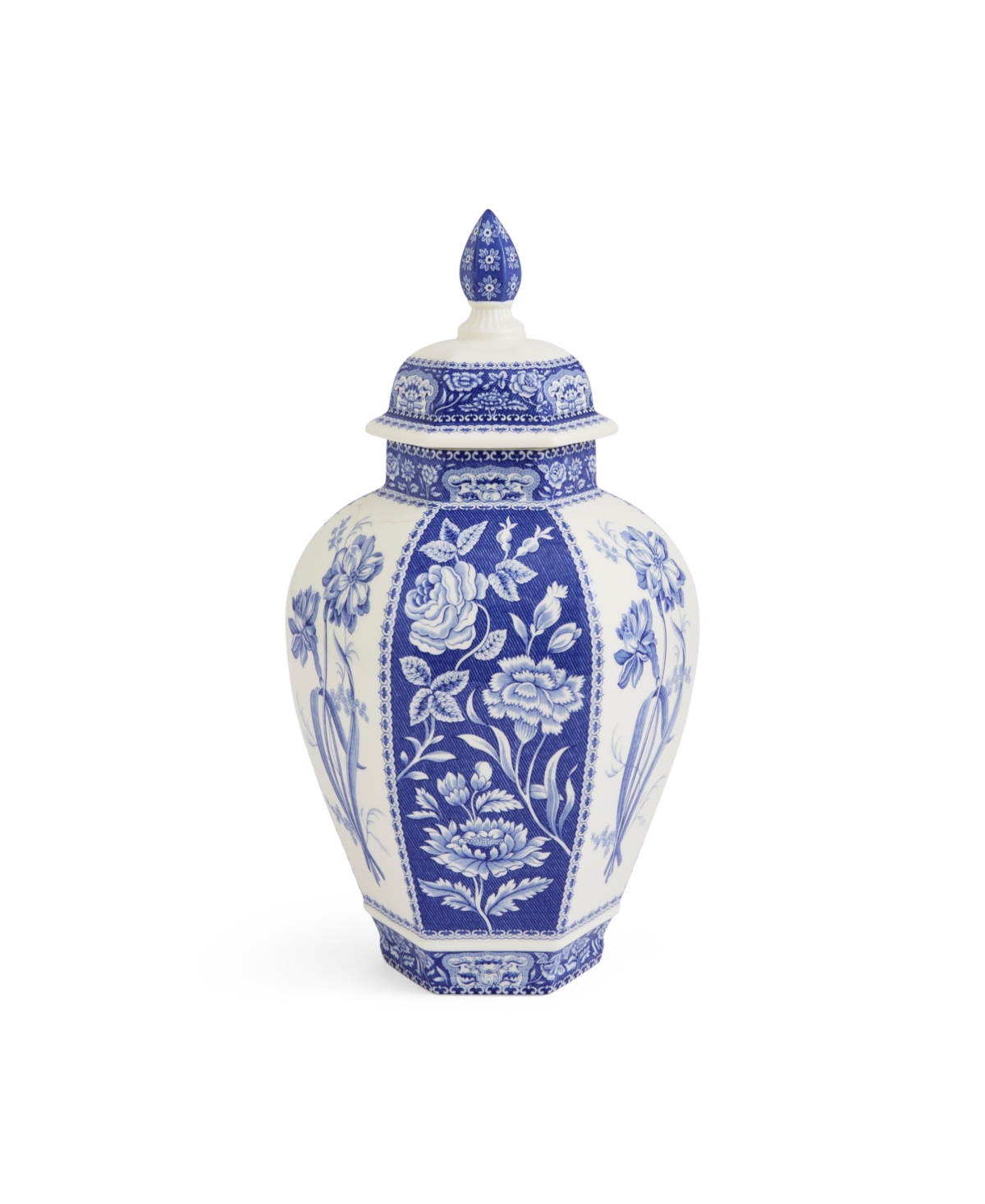 Spode Blue Italian 15.5in Ginger Jar In Blue
