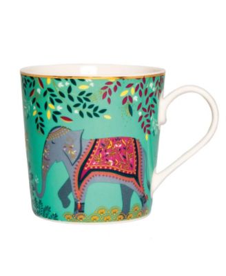 Sara Miller India Assorted Mugs, Set of 4