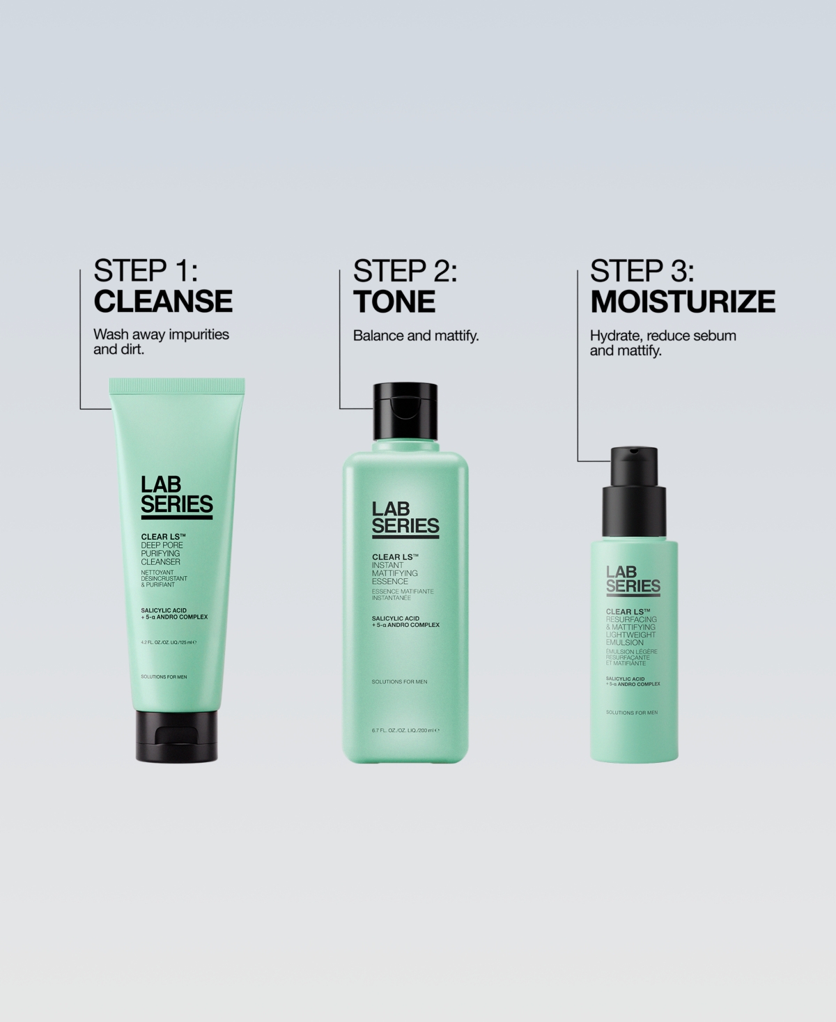 Lab Series Sebum Control Mattifying Essence, 6.7 Oz. In Transparent