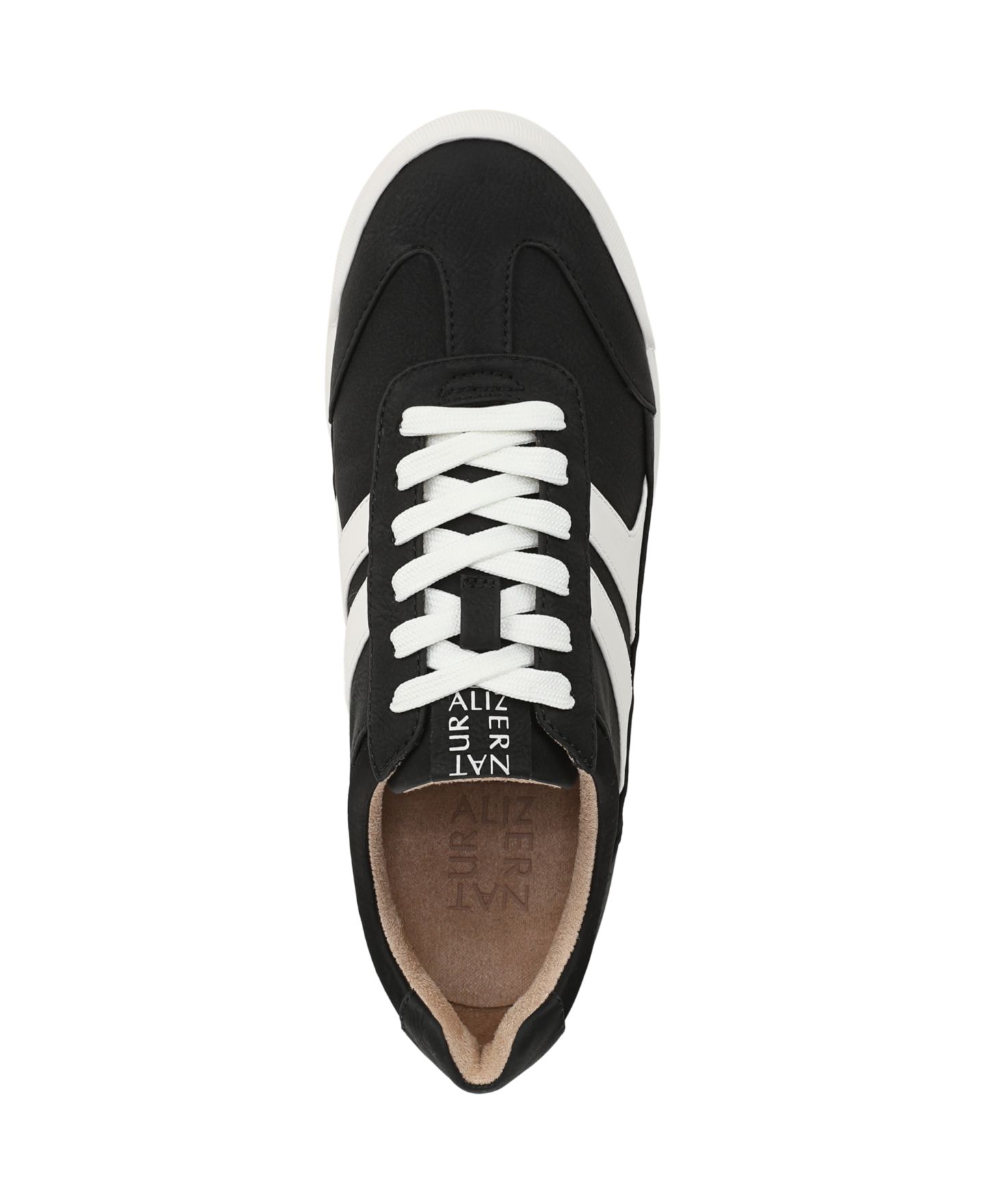 Женские кроссовки Naturalizer Garnet Lace-Up, цвет: Чёрный / Белый искусственный нубуковый — фото 4