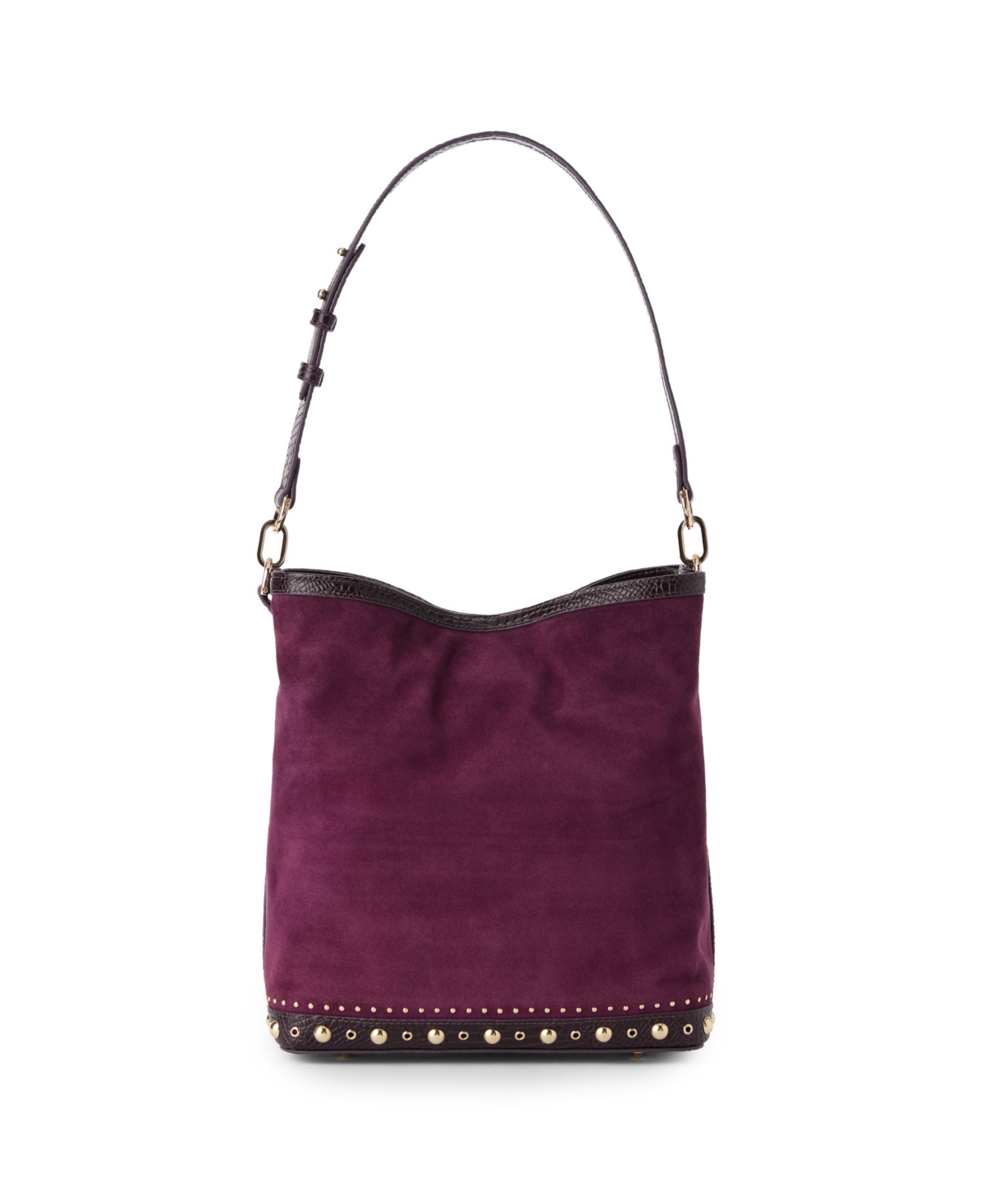 Brahmin Celina Small Bucket Bag In Purple