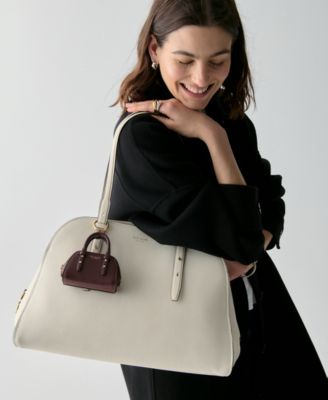 Pebbled Leather Nano Carryall Bag Charms