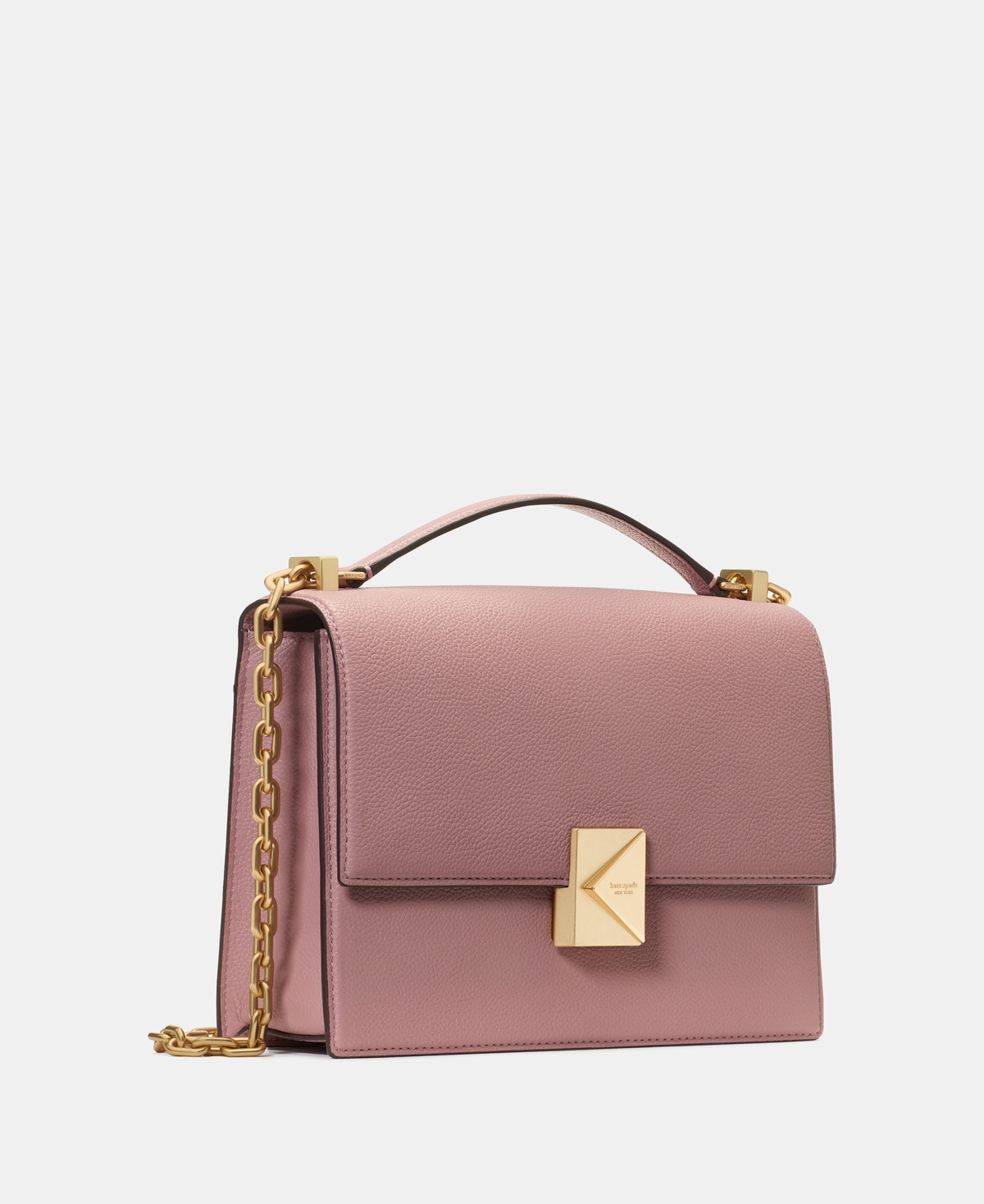 kate spade new york Deco Pebbled Leather Chain Small Shoulder Bag