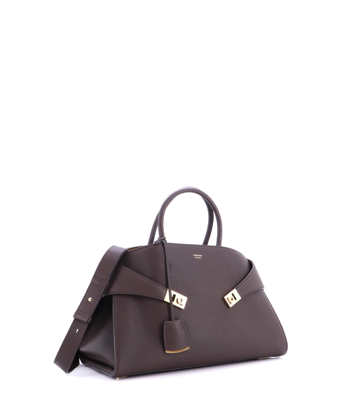 Pre-Owned Salvatore Ferragamo Large Hug Top Handle Bag Leather