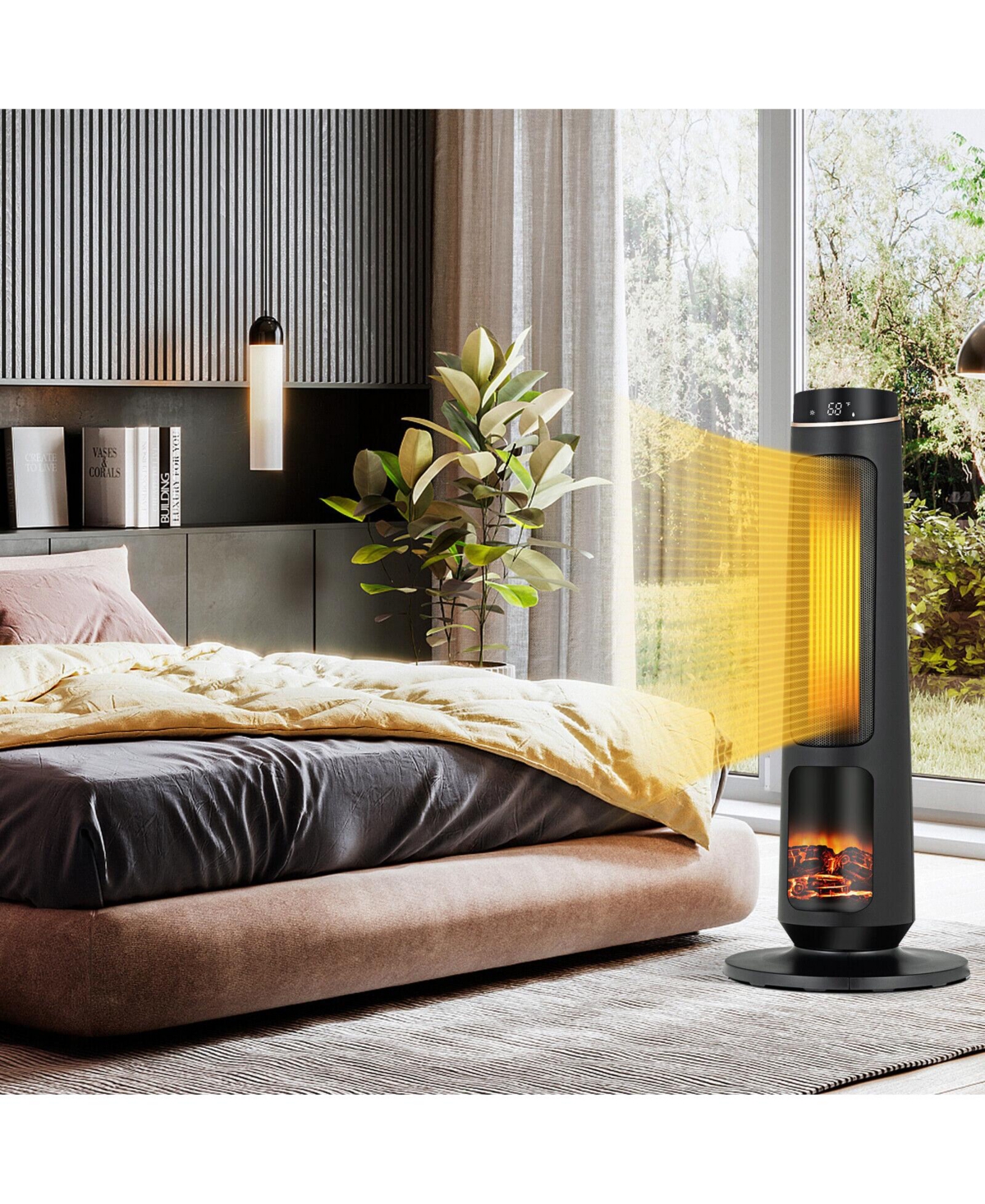 Sugift 1500W Ptc Fast Heating Space Heater for Indoor Use