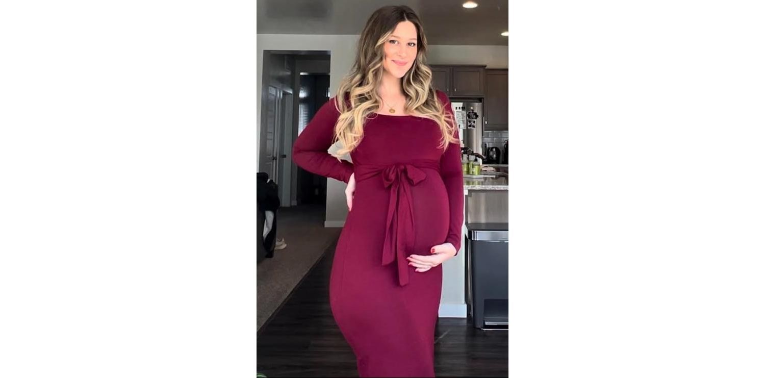 Women's Basic Square Neck Midi Dress