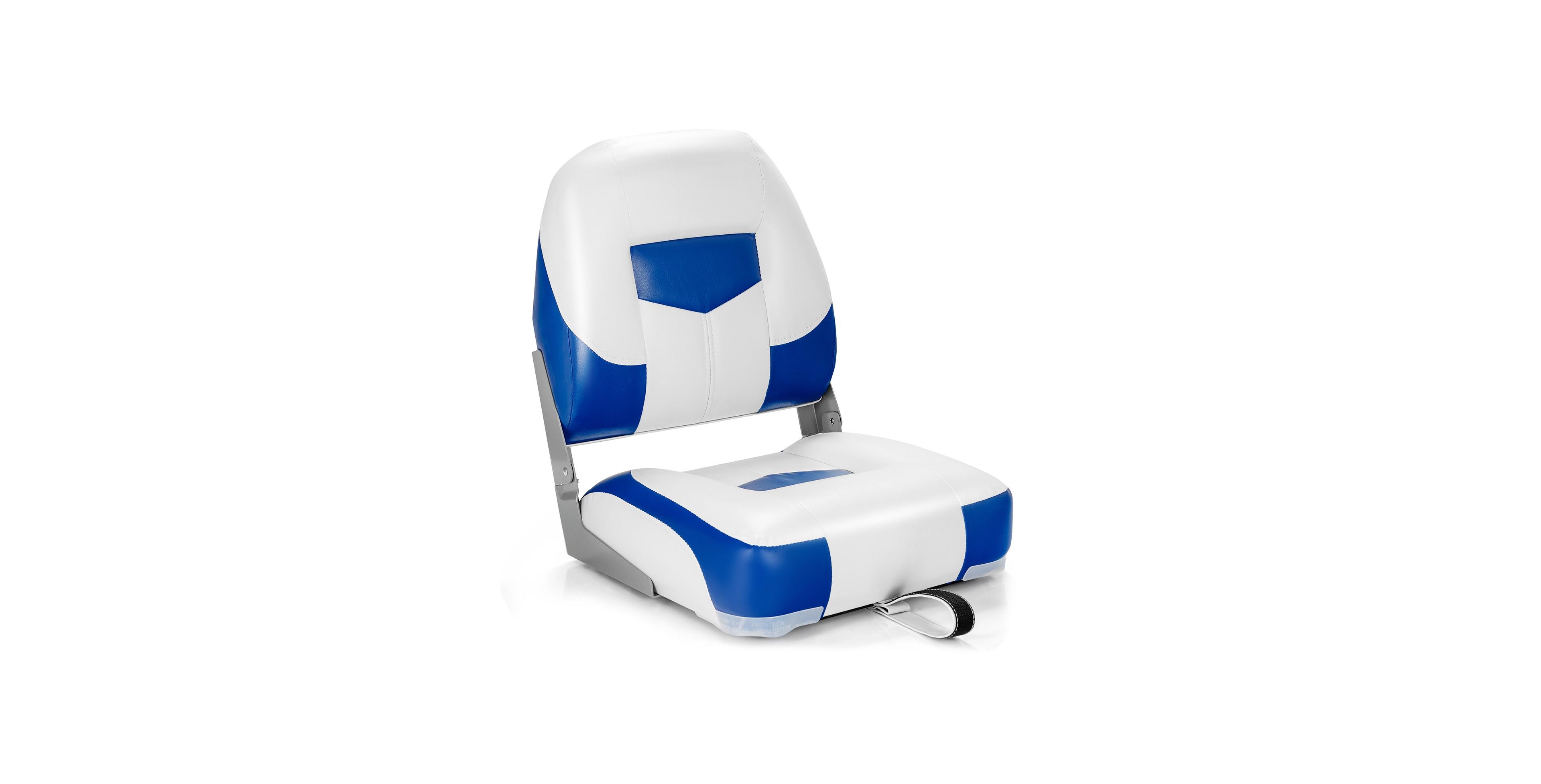 Sugift Set of 2 Folding Low Back Fishing Boat Seat with Stainless Steel Screws