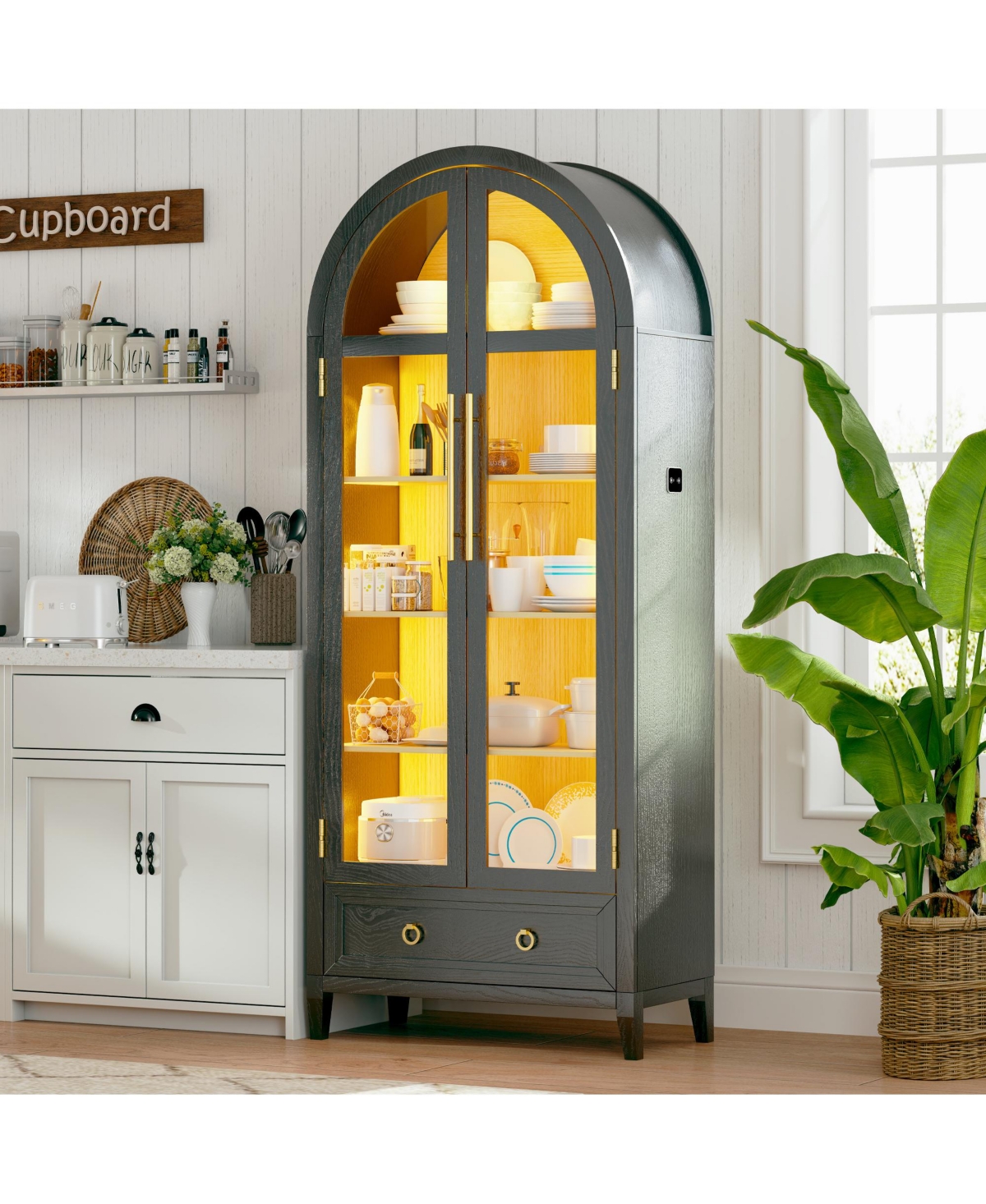 Vlsrka Vanity Makeup Desk with Mirror and Lights