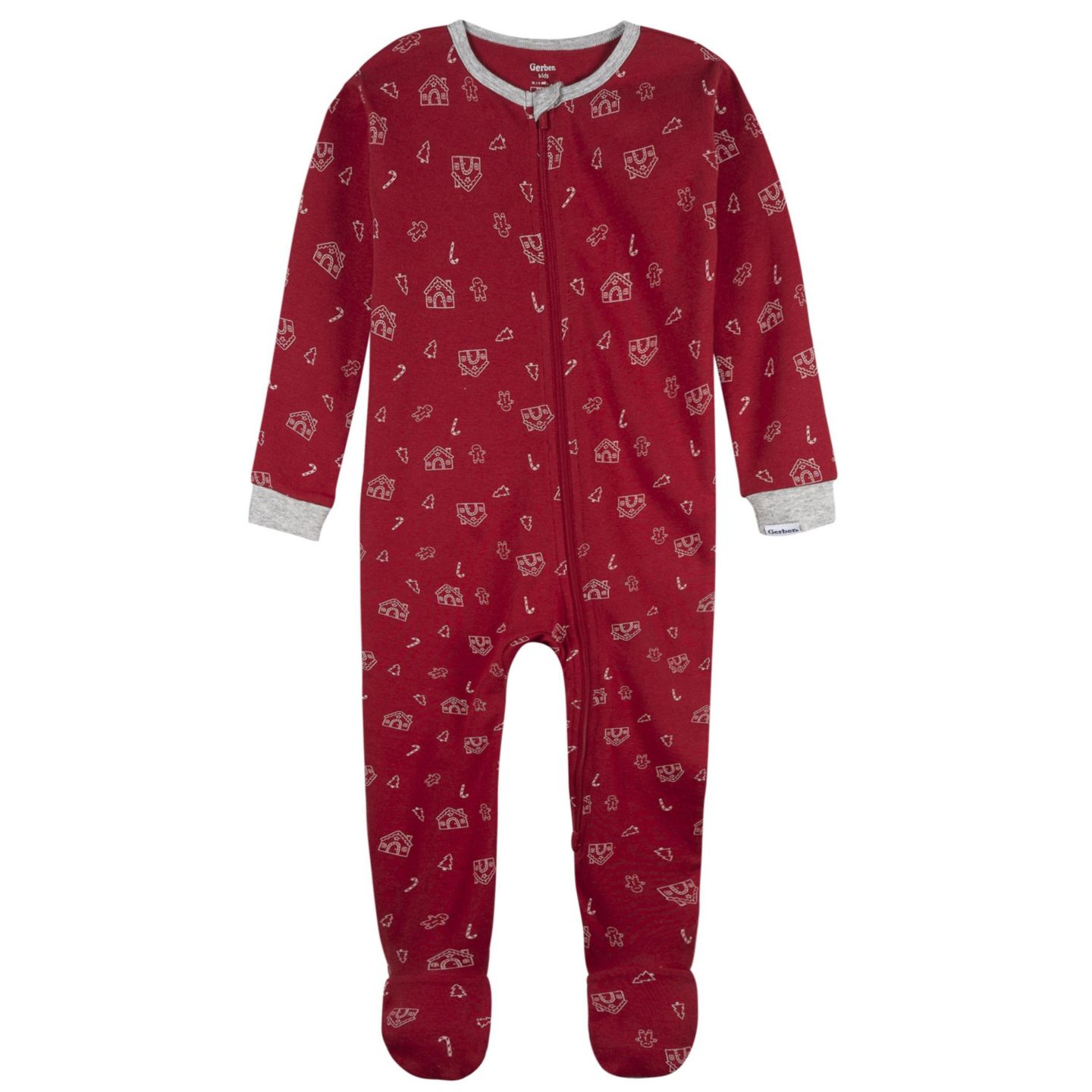 Пижама Fitting, с закрытыми ножками, 2 предмета — Gerber, цвет: Gingerbread — фото 2
