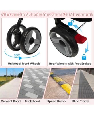 Toddler / Foldable, Lightweight, Travel-friendly, 5-Point Safety System / Stroller