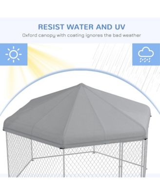 13.4' x 11.5' x 8.8' Dog Kennel Outdoor W/ Waterproof Roof