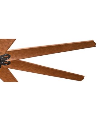72" Predator Rustic Farmhouse Indoor Outdoor Ceiling Fan with Remote Control English Bronze Cherry Damp Rated for Patio Exterior Home