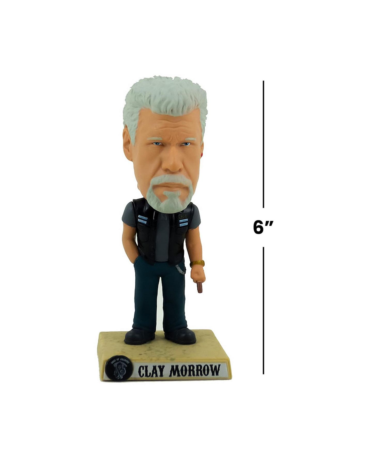 Детские фигурки Funko Sons Of Anarchy Clay Morrow Wacky Wobbler Bobble Head, цвет: Open Miscellaneous — фото 5