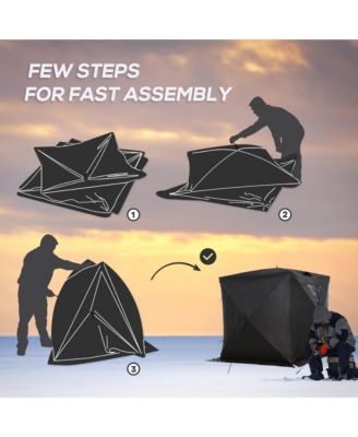 Ice Fishing Shelter for 2, Pop Up Ice Tent,