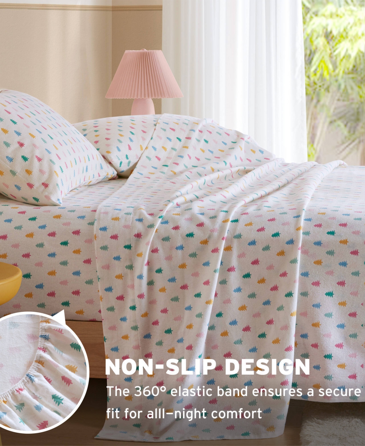 Intelligent Design Novelty Printed Flannel 4-pc. Sheet Set, Full In Multi