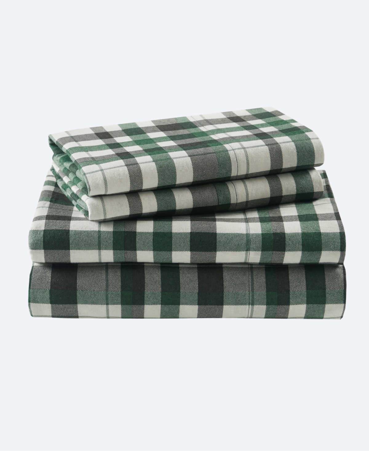 Woolrich Printed Flannel 4-pc. Sheet Set, Full In Green