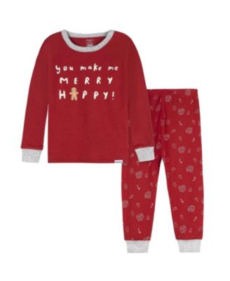 Baby Neutral 2-Piece Snug Fitting Pajama Set, Gingerbread House