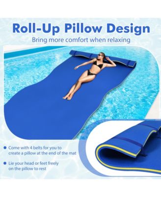 3 Layer Water Pad Foam Mat-Blue