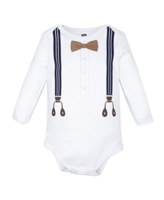 Cotton Long-Sleeve Bodysuits 5-Pack, Handsome Like Daddy