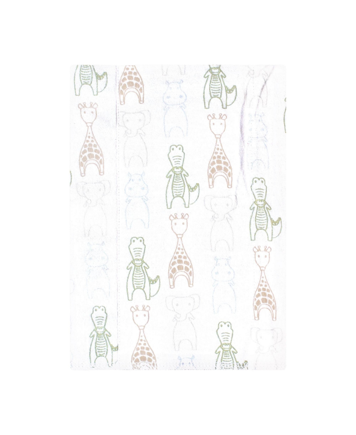 Hudson Baby Cotton Flannel Burp Cloths 7-Pack, Modern Safari Friends , One Size