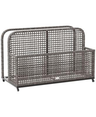 Pool Float Storage with Wheels, Pool Caddy, Dark