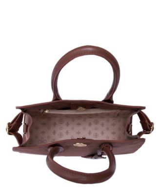 Aurora Top Handle Suede Tassel Medium Satchel Bag