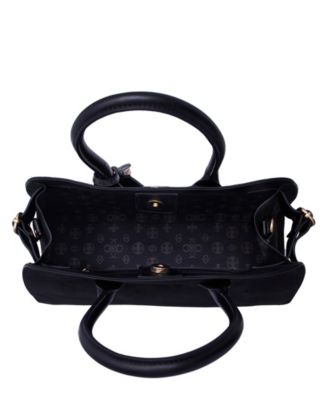 Aurora Top Handle Suede Tassel Medium Satchel Bag