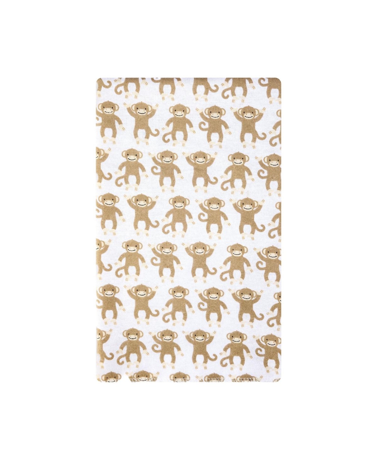 Hudson Baby Infant Boys Cotton Flannel Burp Cloths 12-Pack Bundle, Monkey, One Size