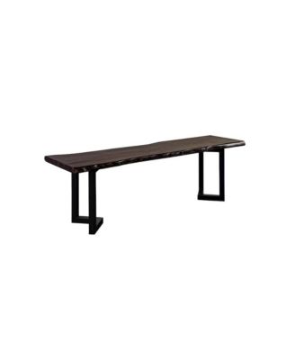 Manzanita Live Edge Solid Sheesham Wood Dining Bench